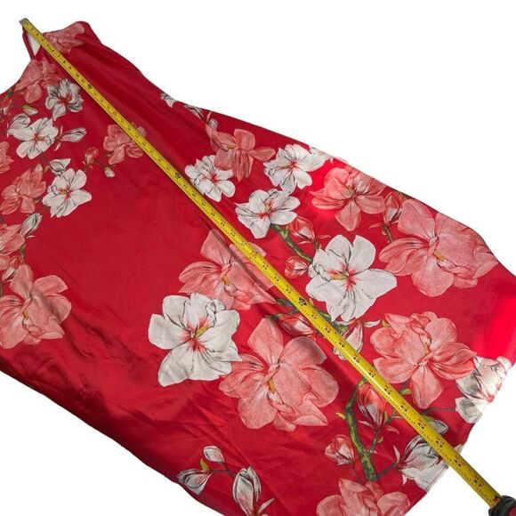 Natori Magnolia Floral Print Satin Chemise Gown - Picture 7 of 8